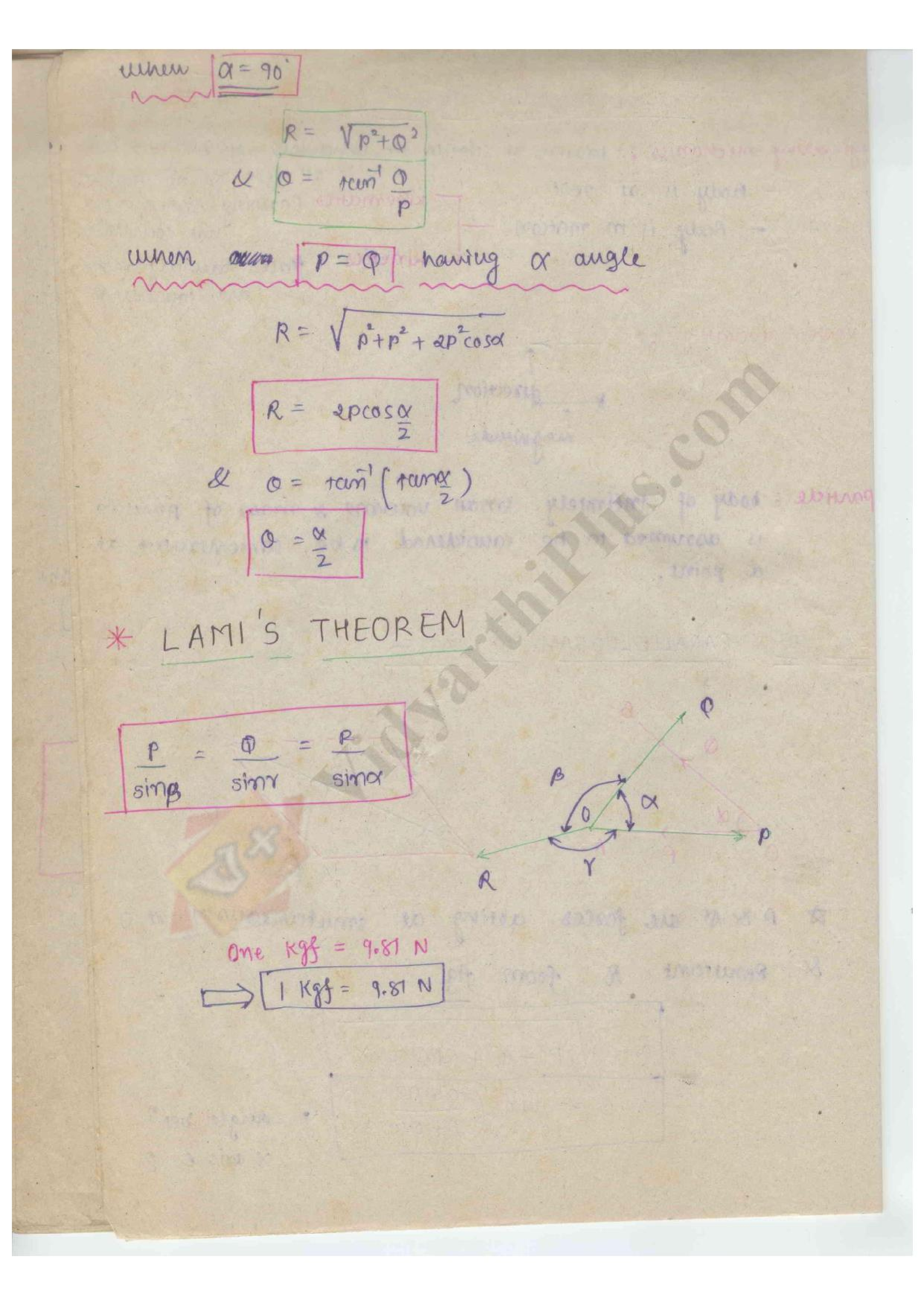 Engineering Mechanics premium Lecture Notes - Harish Edition