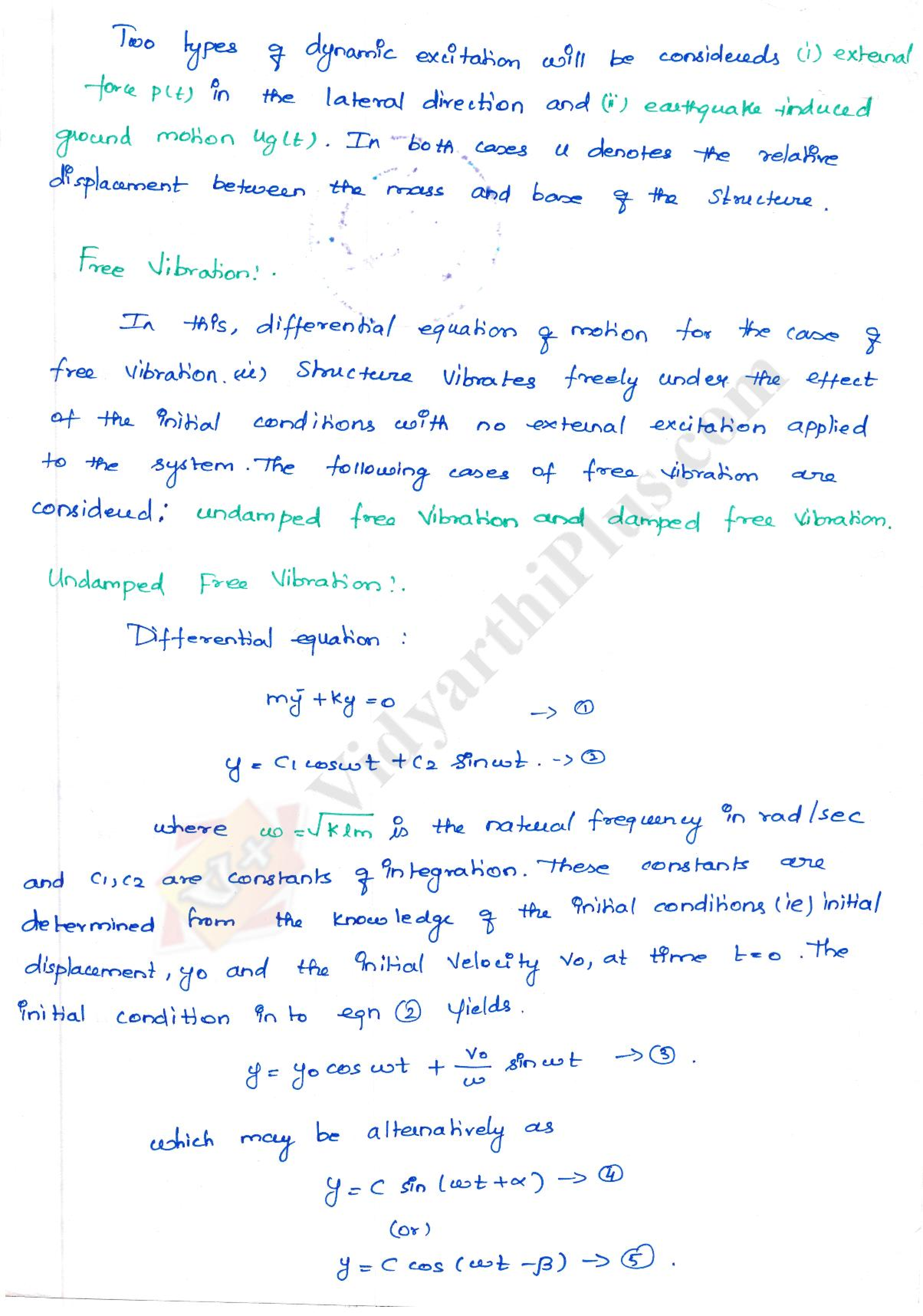 Structural Dynamics Premium Lecture Notes - Buvana Edition