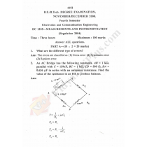 Measurements And Instrumentation Solved Question Papers - 2015 Edition