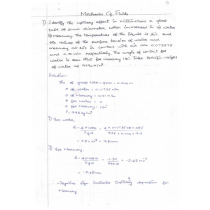 Mechanics Of Fluids Problems Premium Lecture Notes - Deepak Edition