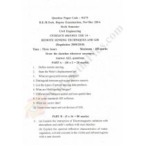 Remote Sensing Techniques And GIS Solved Question Papers - 2015 Edition