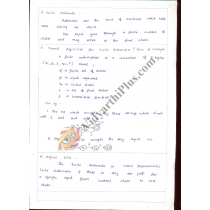 Theory Of Computation Two Marks Question With Answers Handwritten Premium Lecture Notes - Nandhini Ganesan Edition